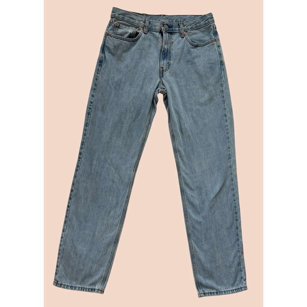 Levi's 550 Relaxed Jeans Mens 32 x 34 Light Stonewash Non Stretch 100% Cotton